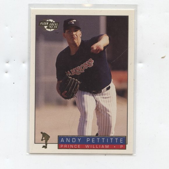 1993 FLEER EXCEL ANDY PETTITTE ROOKIE CARD YANKEES - Picture 1 of 1